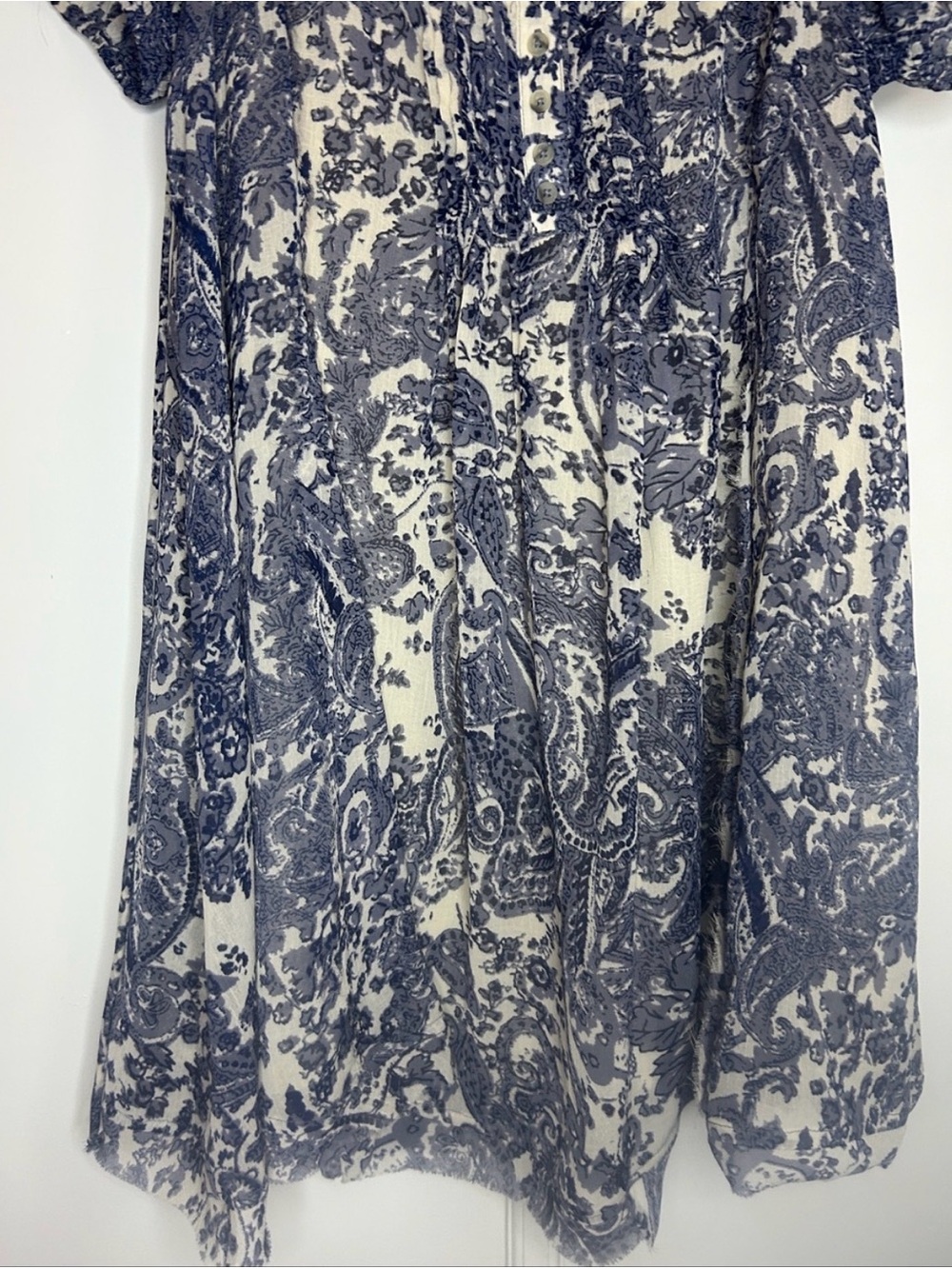 Kimchi Blue Paisley Babydoll Dress  Medium - Picture 4 of 11
